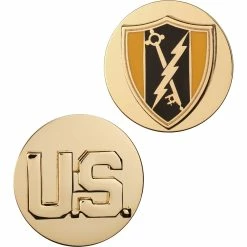 New 🤩 Army US & Electronic Warfare Sta-Brite Pin-On 😍