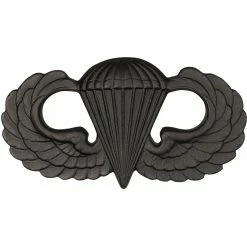 Budget ✨ Army Parachutist Basic Sta-Brite Black Pin-On 😀