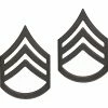 Coupon 🎁 Army Staff Sergeant Sta-Brite Black Pin-On 👍