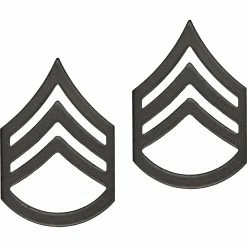 Coupon 🎁 Army Staff Sergeant Sta-Brite Black Pin-On 👍