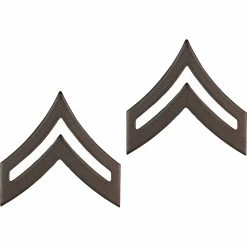 Flash Sale 😀 Army Corporal Sta-Brite Black Pin-On 🥰