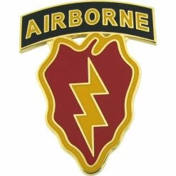 Hot Sale 💯 Other Brands 25th Infantry Division 4th Brigade Combat Team Insignia With Airborne Tab , Pin-On 🥰