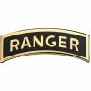 Coupon 🔔 Army Ranger Tab Full Size Sta-Brite Pin-On 🌟