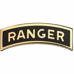 Coupon 🔔 Army Ranger Tab Full Size Sta-Brite Pin-On 🌟